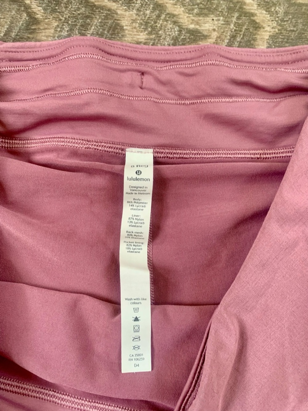 Lululemon Mauve Pleated Athletic Skort - Picture 6 of 8